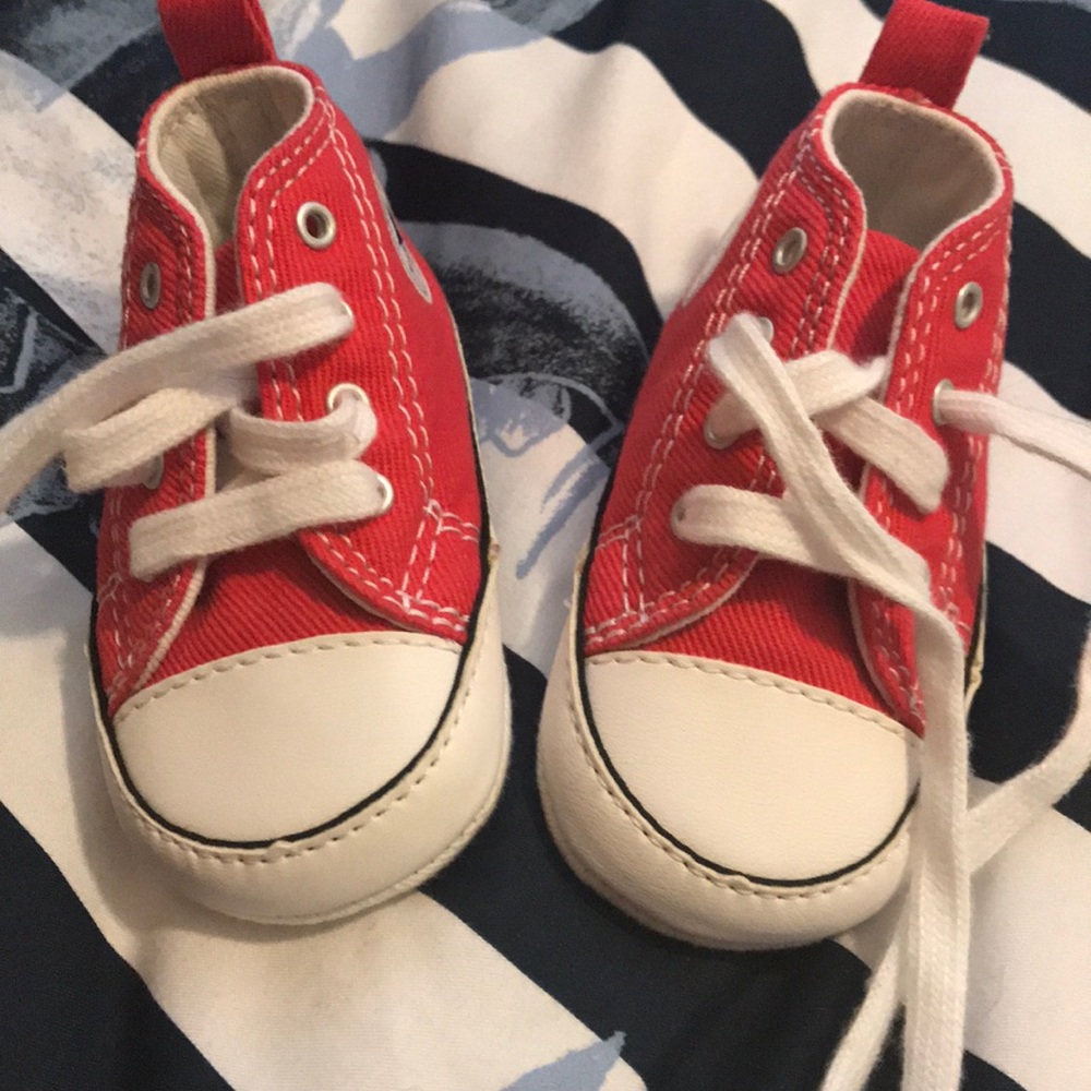 Red Baby Soft Converse